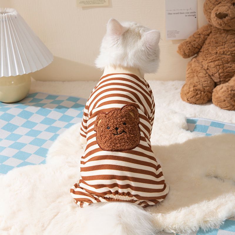 Brown Stripes with Bear